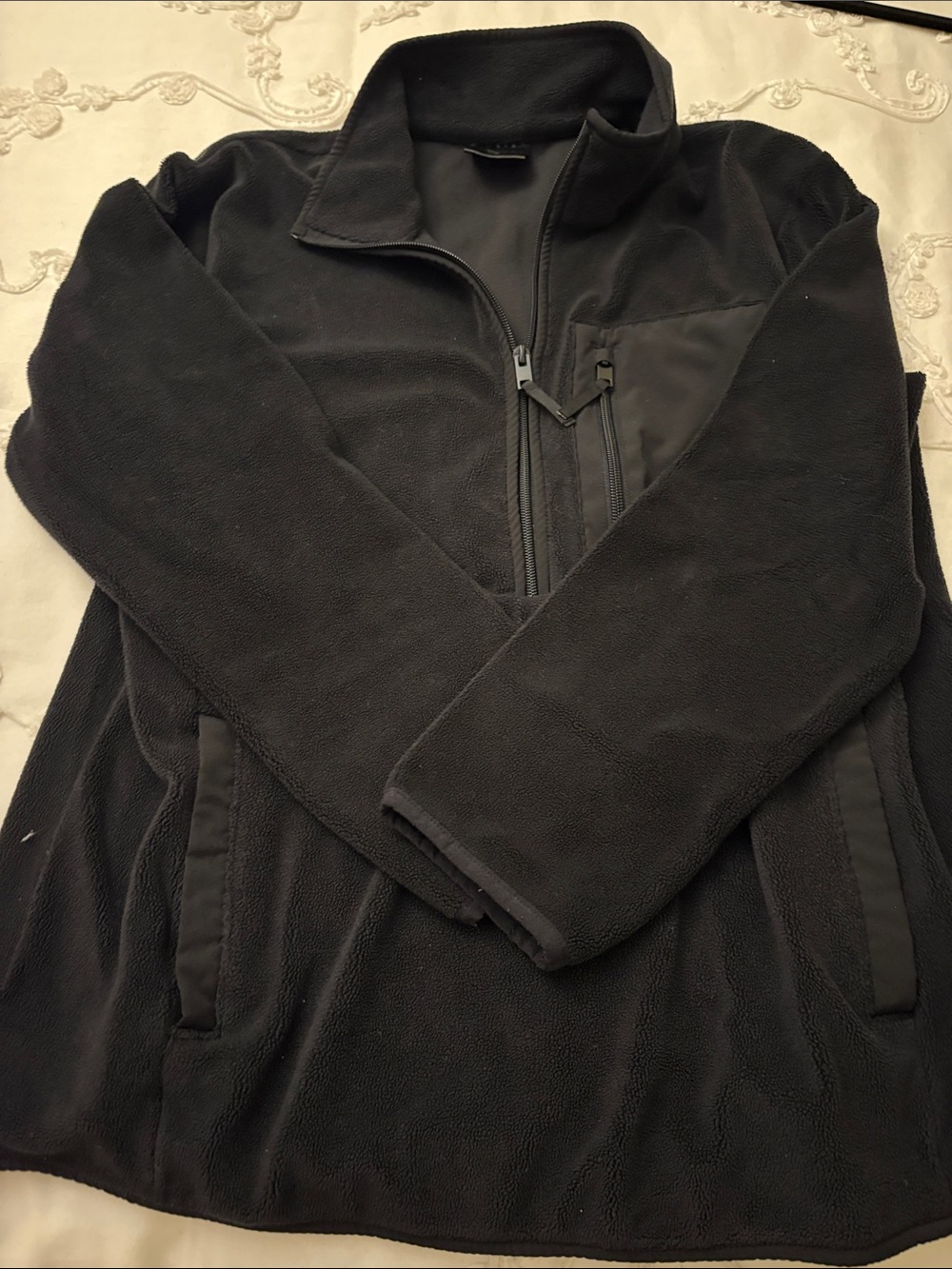 32 Degrees Men's Black Full-Zip Fleece Jacket